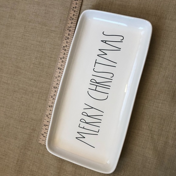 Rae Dunn 'Merry Christmas' Holiday Ceramic Platter - Picture 4 of 6